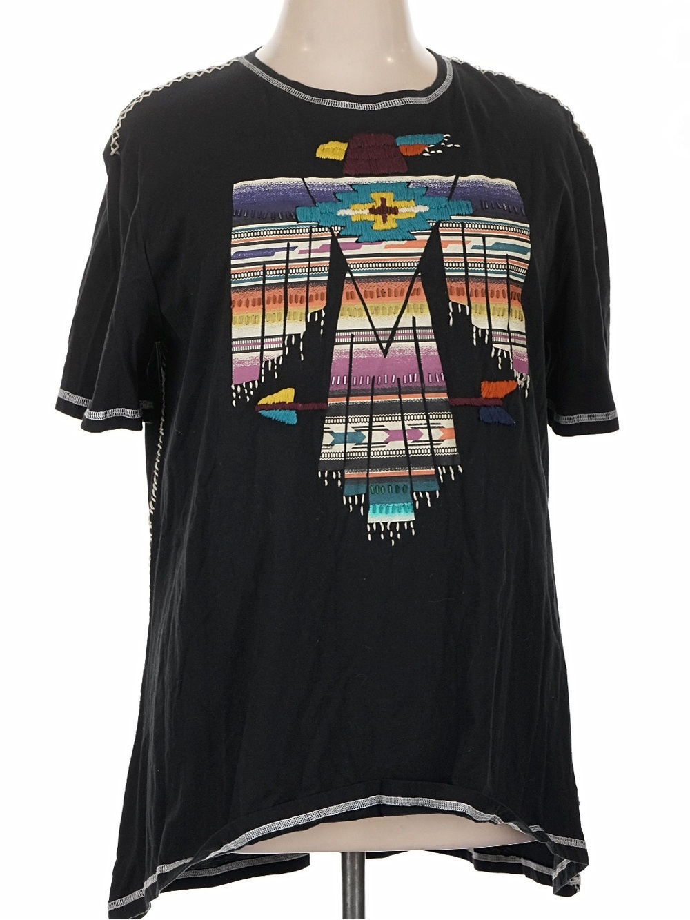 DOUBLE D RANCH Tacoma Thunderbird Embroidered Top RTL $225 1X NWOT